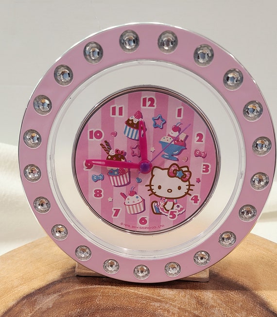 Reloj despertador de cabeza de silicona de Hello Kitty Original