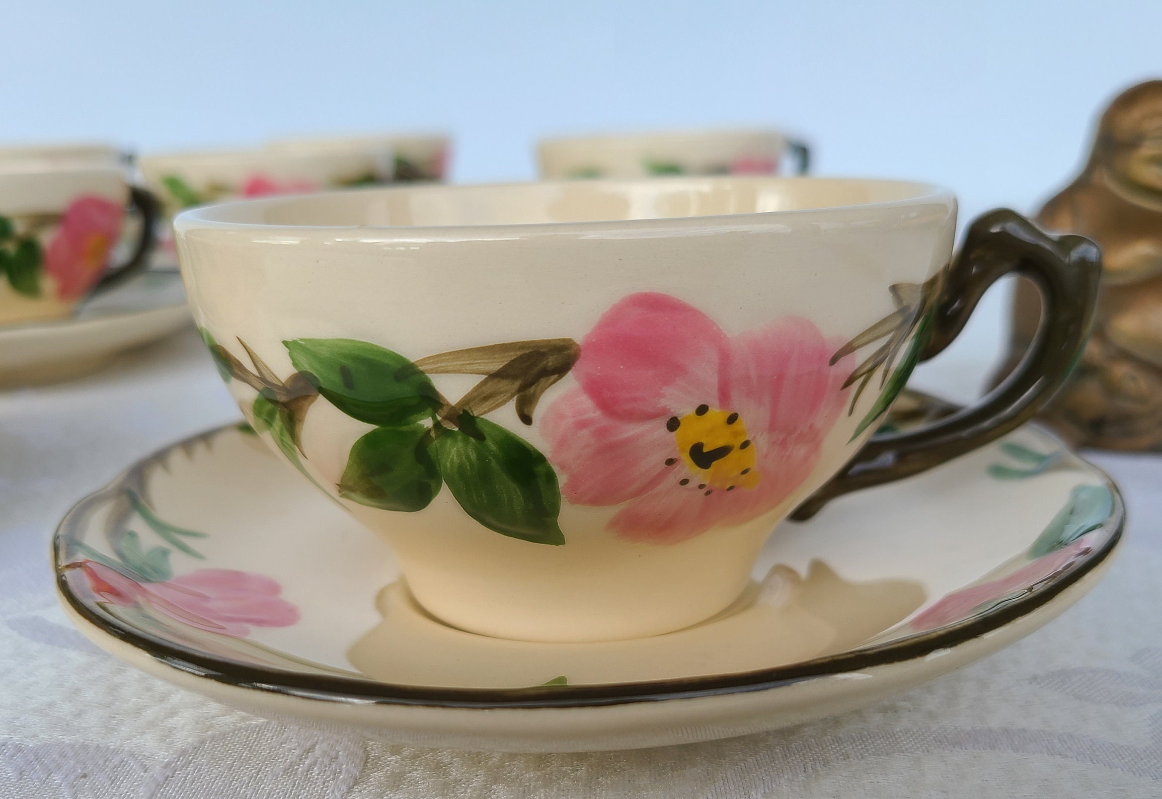 Franciscan desert rose cup and saucer - Etsy 日本