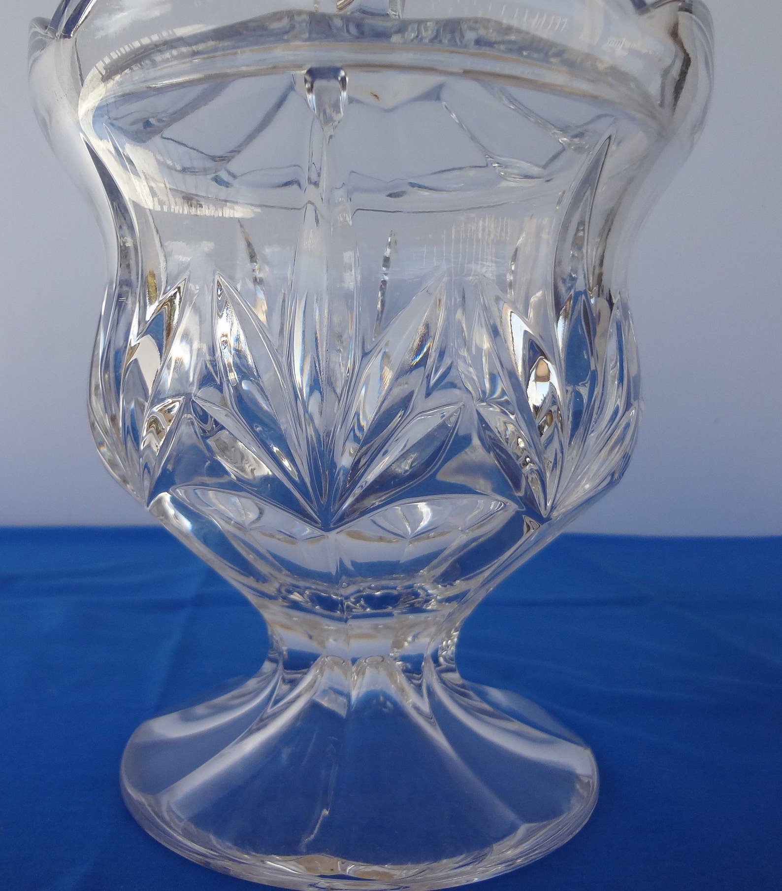 Vintage Crystal Candy Dish With Lid Czech Crystal Covered Etsy