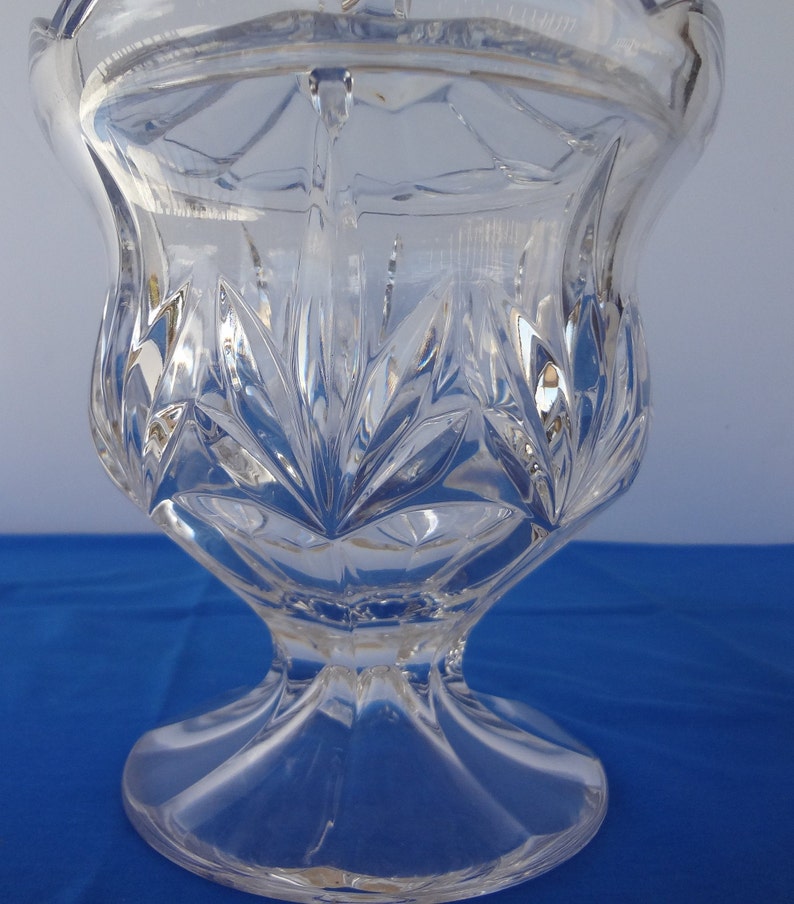 Vintage Crystal Candy Dish With Lid Czech Crystal Covered Etsy