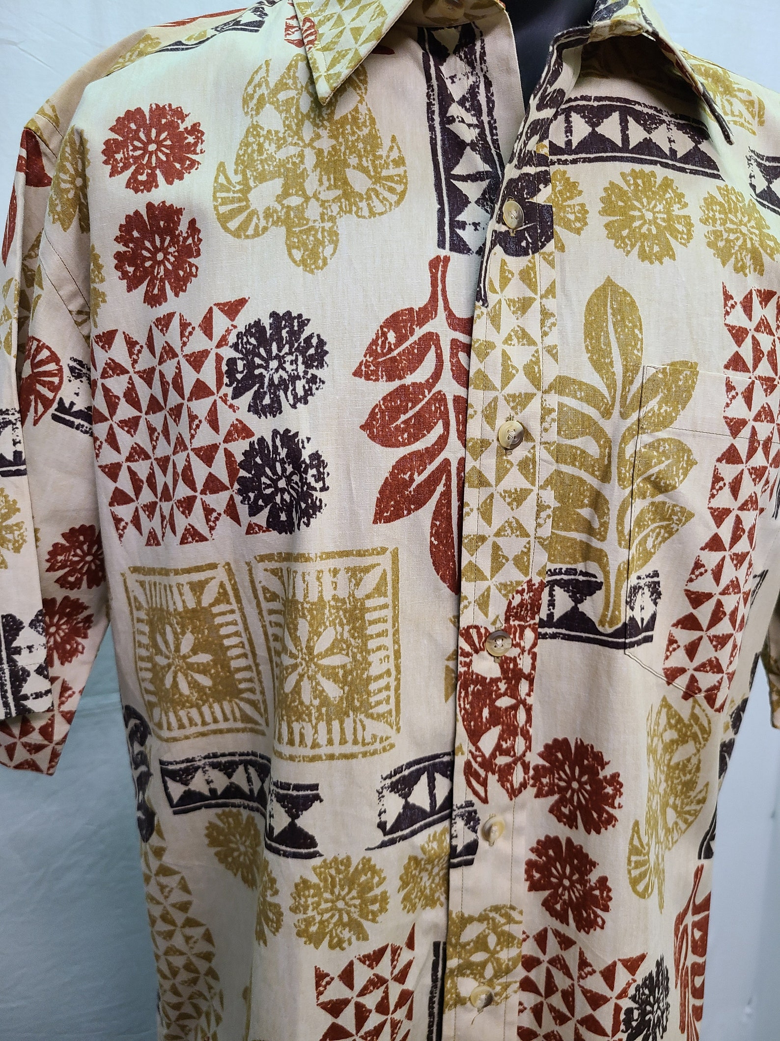 Vintage Aloha Shirt by ONO Size Large Etsy