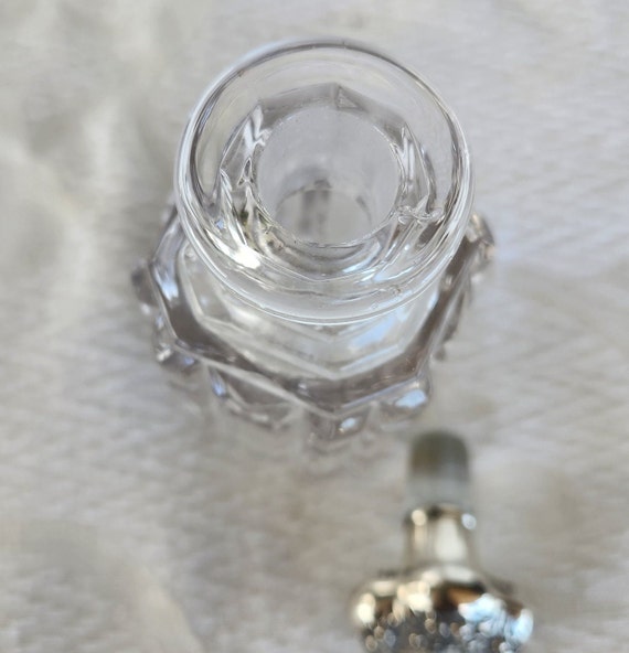 Antique Brilliant Cut Crystal Perfume Bottle,  La… - image 2