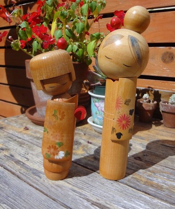 japanese wooden dolls vintage