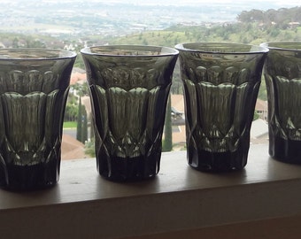 9 Vintage Noritake Perspective Smokey Gray Tumblers