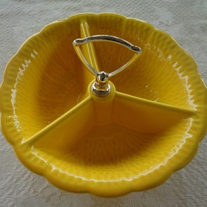 vintage Mid Century California USA Pottery Condiment Dish avec poignée
