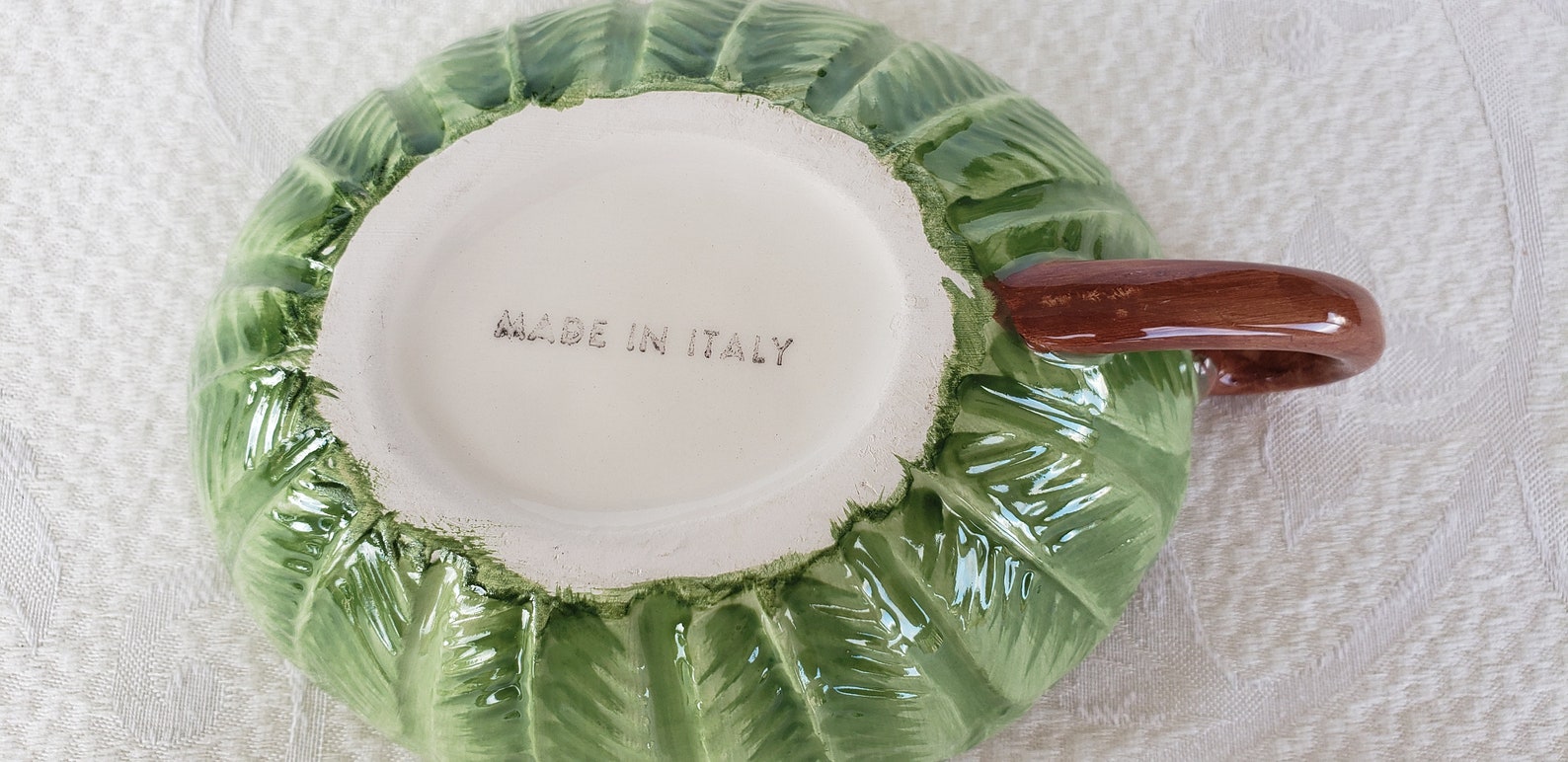 Majolica Bowl Made in Italy Mottahedeh Italy Leaf Cup Etsy Canada