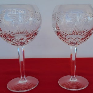 Toasting Glass Millennium Series by WATERFORD CRYSTAL, A Pair Of Waterford Crystal Blown Glass, Stunning Crystal Glasses,
