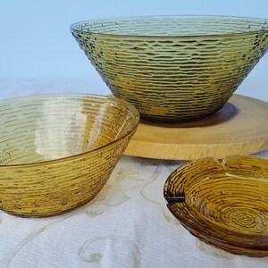 Vintage Anchor Hocking Soreno Bowls and Ash Tray