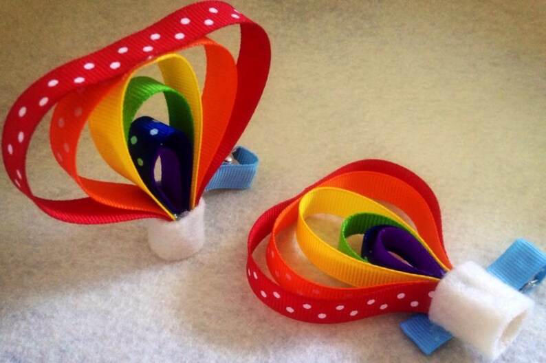 Hot Air Balloon Sculpture Hair Clips Etsy