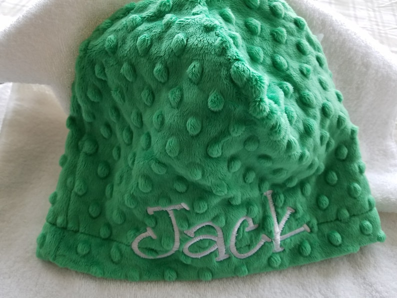 Minky Hat Toddler Gif Baby Girl Gift Baby Boy Gift Personalized Baby Hat Baby Gift Toddler Beanie Hats Baby shower gift