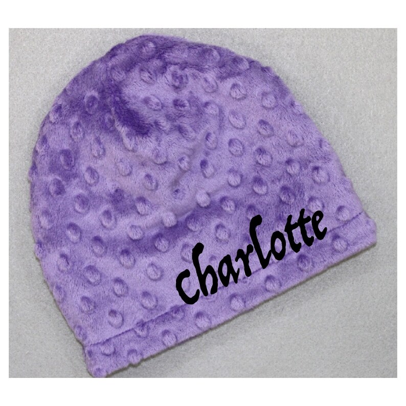 Minky Hat Toddler Gif Baby Girl Gift Baby Boy Gift Personalized Baby Hat Baby Gift Toddler Beanie Hats Baby shower gift