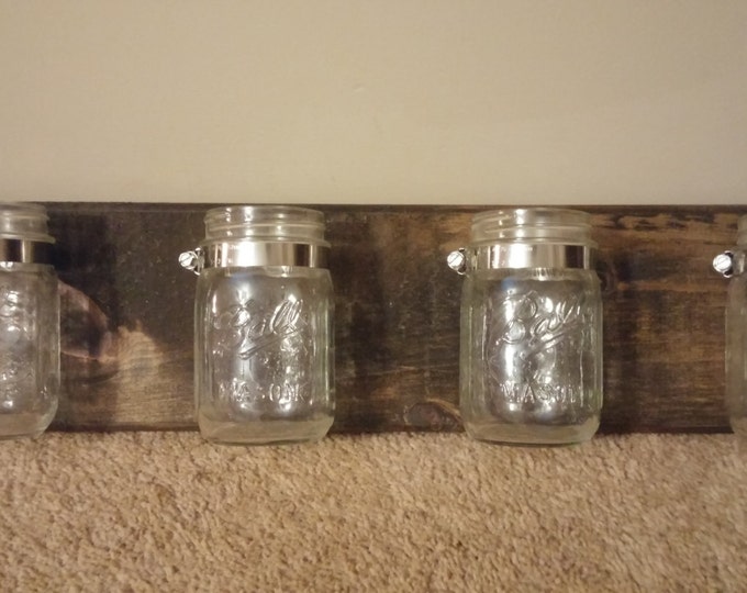 Mason Jar Rack Etsy