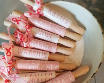 Mini rolling pin or set l rae dunn Inspired tray decor l breast cancer awareness fundraiser for Nicole