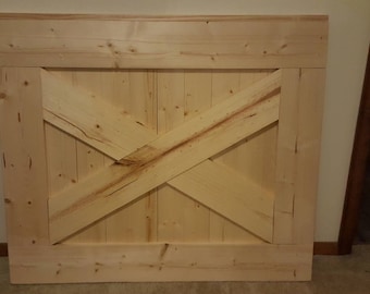 Handmade Farmhouse Wooden Baby Gate: Unfinished Dog Gate