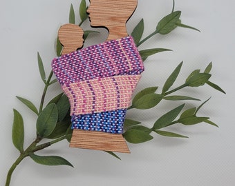 Bloom Wrap scrap ornament