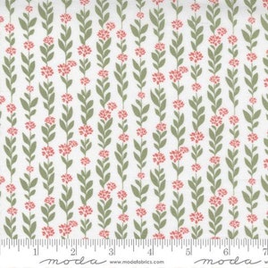 COUNTRY ROSE - Climbing Vine in Cream (5171 11) - by Lella Boutique for Moda - Sold By the Yard - Cut Continuous
