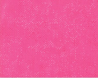 Moda "Just Red" - Spotted in Hot Pink (1660 98) - by Zen Chic - sold by the YARD