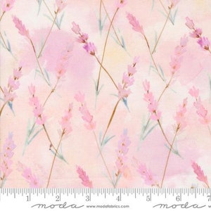 BLOOMING LOVELY - Floral Sprigs in Petal (16975 12) - by Janet Clare for Moda - Sold By the Yard - Cut Continuous
