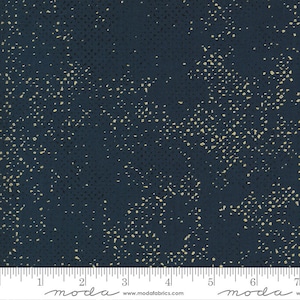 DANCE IN PARIS - Spotted in Navy (1660 154M) - by Zen Chic for Moda - Sold by the Yard - Cut Continuous