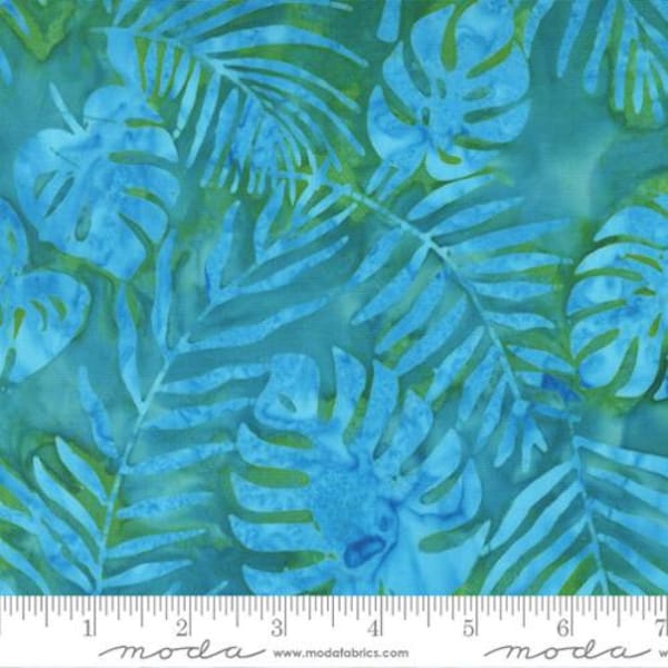 Moda BEACHY BATIKS - Ferns in Coastal (4362 22) - Sold by the YARD - Cut Continuous