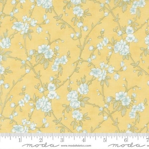 HONEYBLOOM - Verdant Vines in Honey (44343 13) - by 3 Sisters for Moda - Sold By the YARD - Cut Continuous