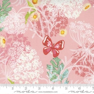 WILD BLOSSOMS - Butterfly Floral in Princess (48733 21) - by Robin PIckens for Moda - Sold By the YARD - Cut Continuous