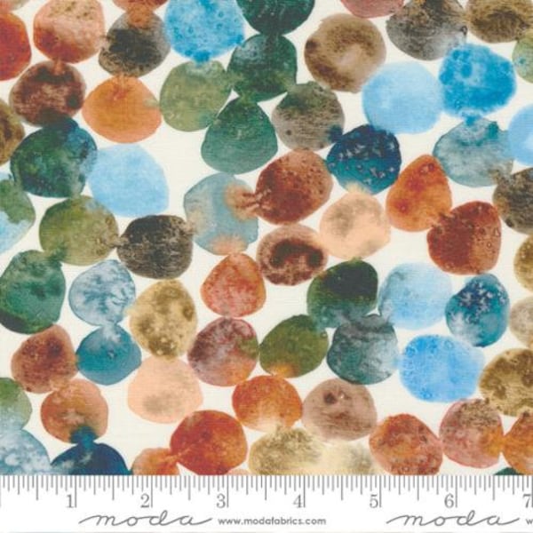 DESERT OASIS - Rock Collection Dots in Cloud/Multi (39767 11) - by Create Joy Project for Moda - Sold by the Yard - Cut Continuous