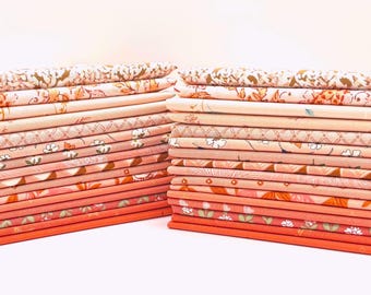 Curated Color Bundle PEACHY PINK - 16 Fat Eighths