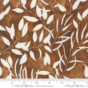 Moda WANDERLUST - Leaf Blender in Soil (39853 11) by Create Joy Project - Sold by the Yard - Cut Continuous