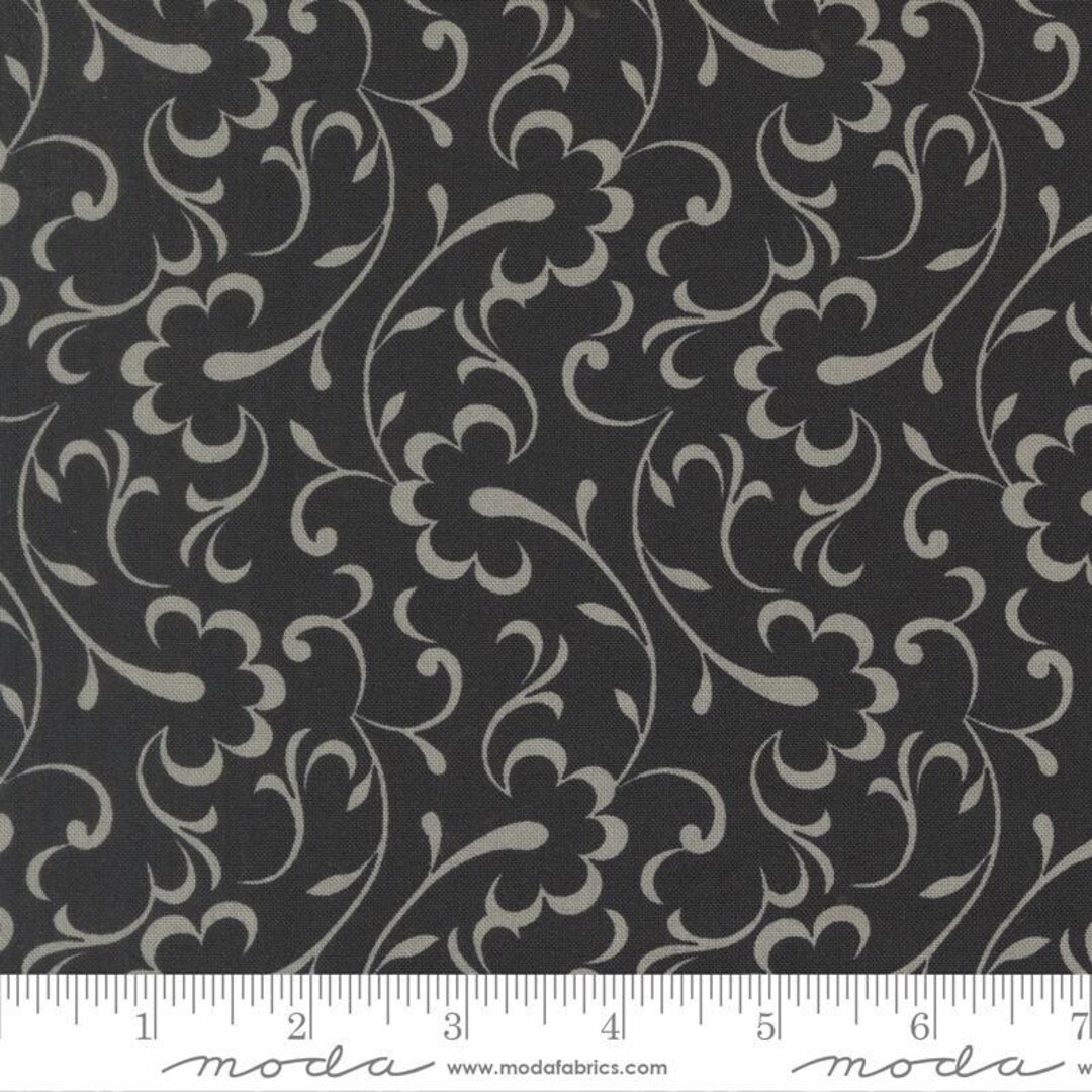 Arabesque Moda Moda Fabric - ARABESQUE: Wilshire Blender in Midnight (33833 17 ...