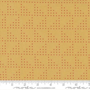 LAZY AFTERNOON - Triangle Dots in Golden (1785 20) - by Zen Chic for Moda - Sold by the Yard - Cut Continuous