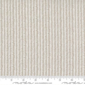 POT DE FLEURS - Chevrons à Taupe (5165 14) - par Lella Boutique pour Moda - Vendu par verge - Coupe continue