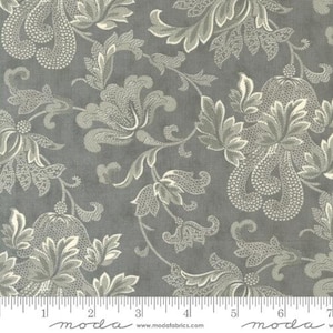 COLLECTIONS ETCHINGS - Floral Damask in Charcoal (44335 15) - By 3 Sisters for Moda - Sold By the Yard - Cut Continuous