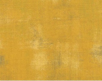 Grunge Basics in MUSTARD (30150 282) - By Basic Grey for Moda - Sold by the YARD - Cut Continuous