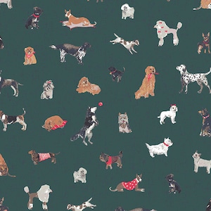 WINTERTALE - Santa's Good List (WNT 12264) - by Katarina Rocella for Art Gallery Fabrics - Sold by the Yard - Cut Continuous