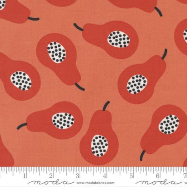 LAZY AFTERNOON - Pears in Marmalade (1780 16) - by Zen Chic for Moda - Sold by the Yard - Cut Continuous