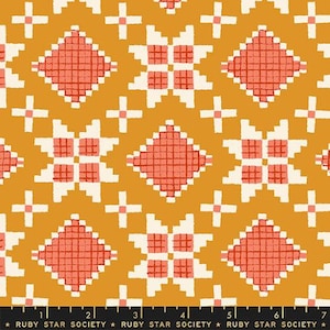 Moda WINTERGLOW - Quilt Block in Honey (RS5106 15) - by Ruby Star Society - Sold by the YARD - Cut Continuous