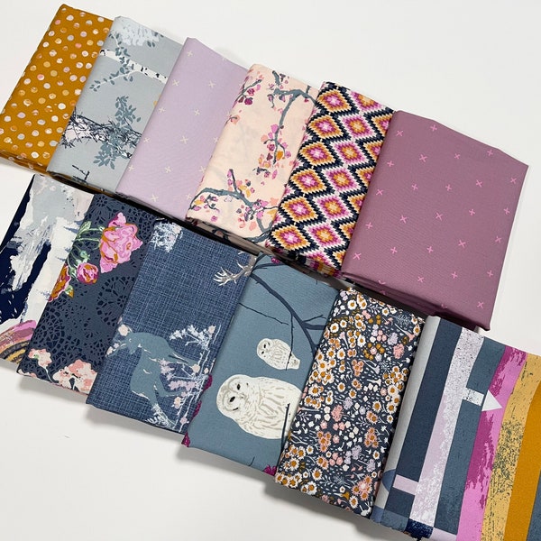 ECLECTIC INTUITION Bundle - by Katarina Roccella for Art Gallery Fabrics - 12 Fat Quarters or Half Yard Cuts