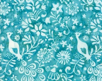 Moda LONGITUDE BATIKS by Kate Spain-turquoise (27259 75)-by the YARD