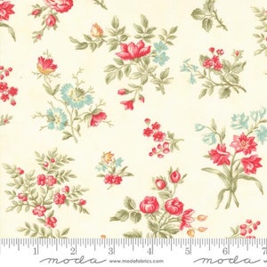 COLLECTIONS ETCHINGS - Grateful Garden in Parchment (44331 11) - By 3 Sisters for Moda - Sold By the Yard - Cut Continuous