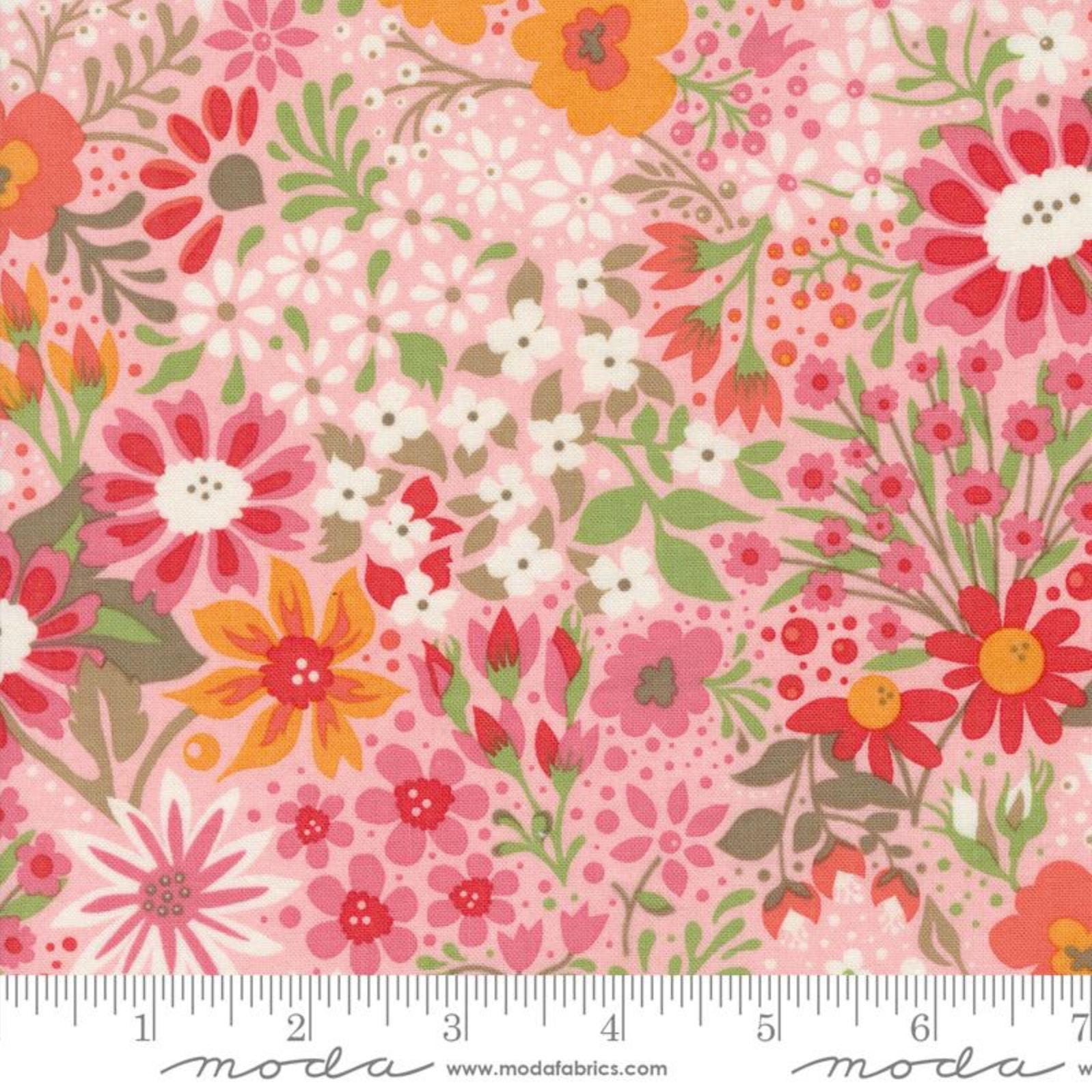 Moda SUNDAY BRUNCH - Dutch Baby Floral in Bellini (30750 15) - by Basic Grey - Sold By the YARD - Cut Continuous