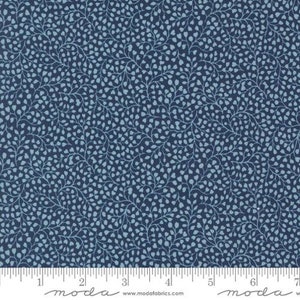 Moda CHELSEA GARDEN - Ambling Vine in Navy (33748 12) - Sold By the YARD - Cut Continuous