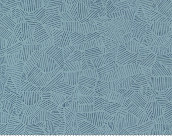 MEANDER - Field Texture in Denim Blue (24583 16) - by Aneela Hoey for Moda - Sold by the Yard - Cut Continuous