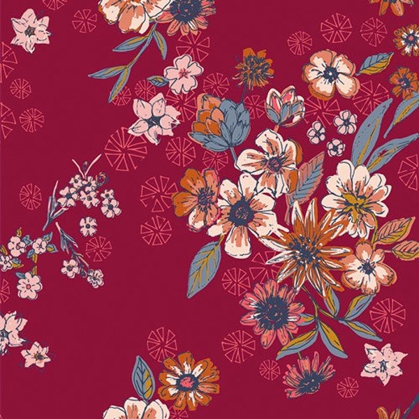 KINDRED - Constant Companion in Heart (KND 37300) - by Sharon Holland for Art Gallery Fabrics - Sold by the YARD - Cut Continuous