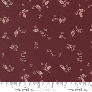 FOLK LORE - Leaf Blender in Burgundy (45607 16) - by Fancy That Design House for Moda - Sold By the YARD - Cut Continuous