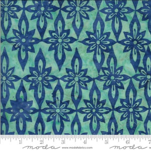 CONFECTION BATIKS Stella in Teal/Navy (27310 49) - by Kate Spain for Moda - Sold by the YARD - Cut Continuous