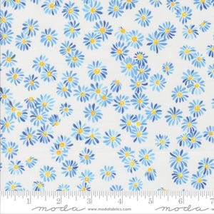 Moda SUNSHINE BLUE SKIES - Garden Glory in Water (39827 11) - by Create Joy Project - Sold by the Yard - Cut Continuous