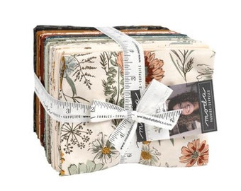 WOODLAND WILDFLOWERS Fat Quarter Bundle - by Fancy That Design for Moda - 33 Fat Quarters Plus One Panel