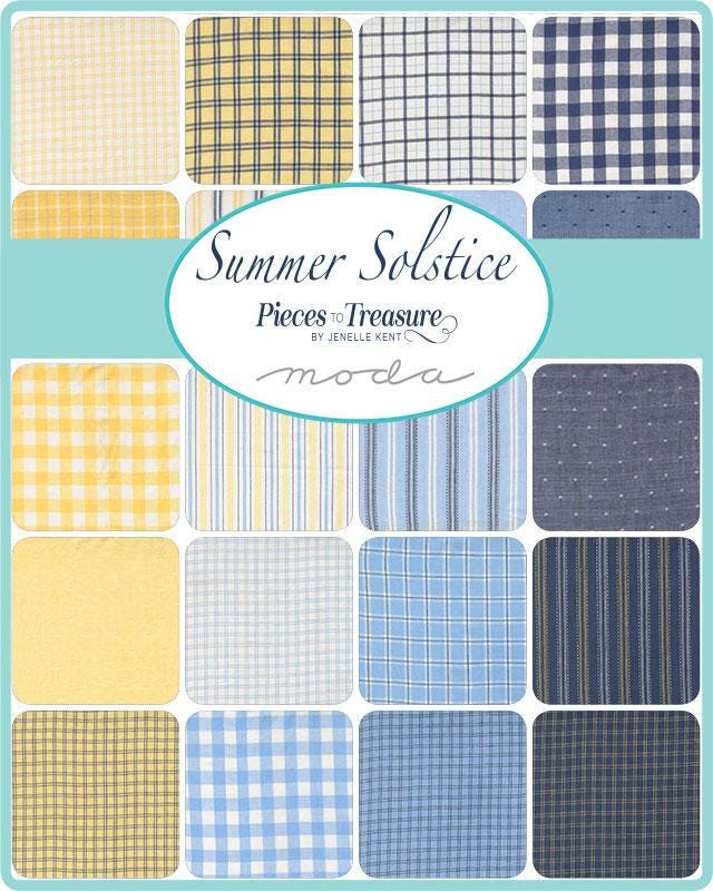 Moda Fabric - SUMMER SOLSTICE WOVENS: Buffalo Check in Indigo