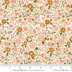 QUAINT COTTAGE - Small Floral in Cloud (48374 11) - by Gingiber voor Moda - Verkocht op maat gesneden - Doorlopend